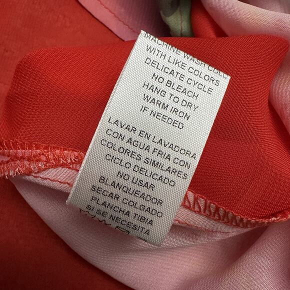 Roper Tank Top Womens Medium Cactus Sunrise Western Sleeveless Pink Ombre Floral - Picture 9 of 10